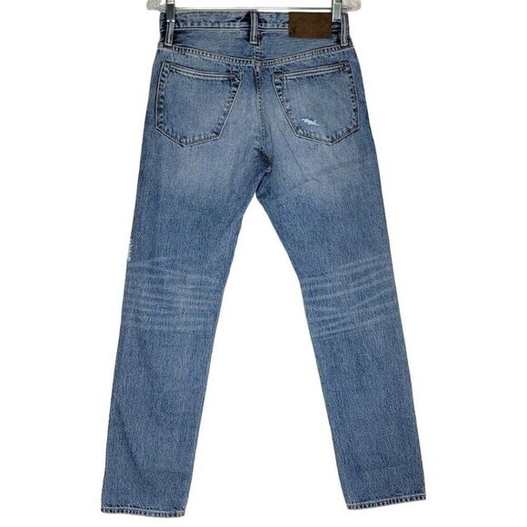 Todd Snyder Men's Slim Fit Jeans 28 x 32 100% Cotton Light Distressed Blue Denim - Picture 3 of 12